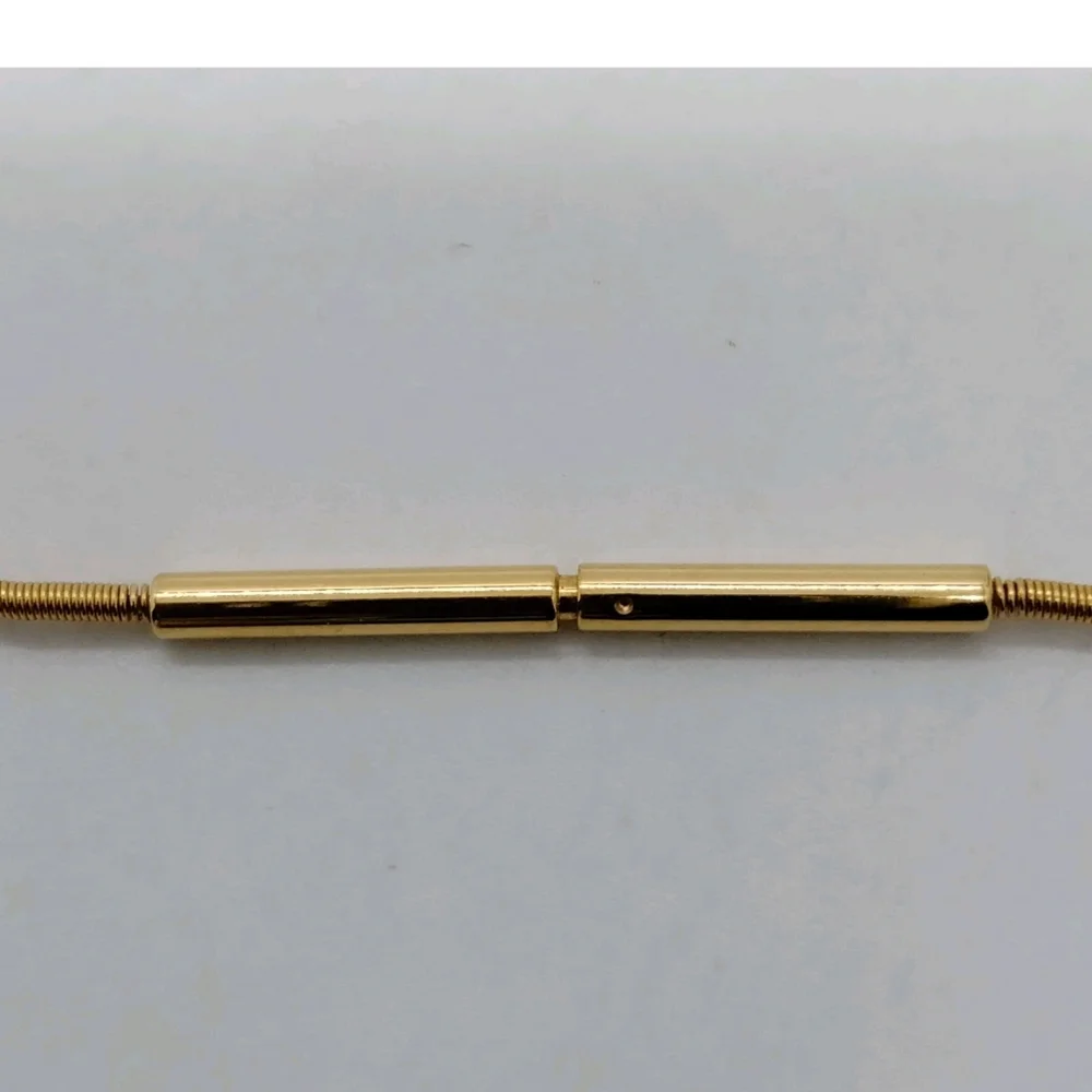 HERMES Gold and Cream Pendant Necklace PREOWNED - Picture 3 of 6